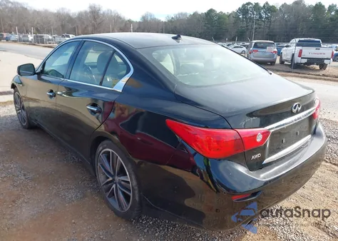 2014 Infiniti Q50 Sport z USA, uszkodzony, nr VIN JN1BV7AR2EM689221